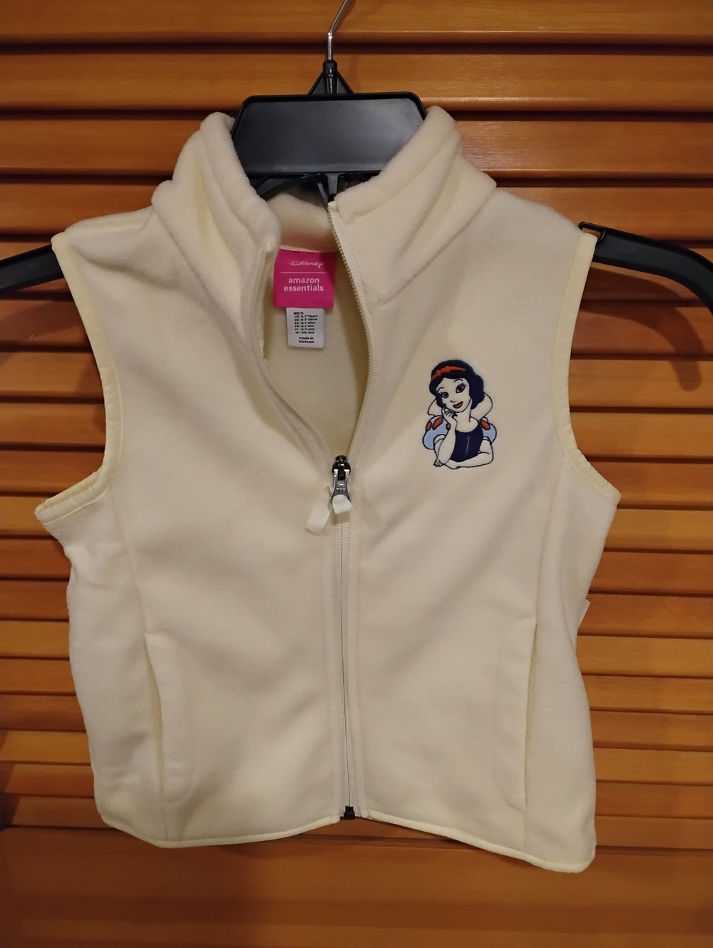 2/$15 NWT Girls S Snow White Pale Yellow Fleece Vest Firm Price